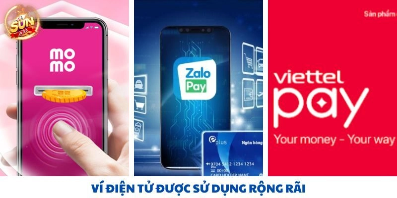 Ví điện tử được sử dụng rộng rãi